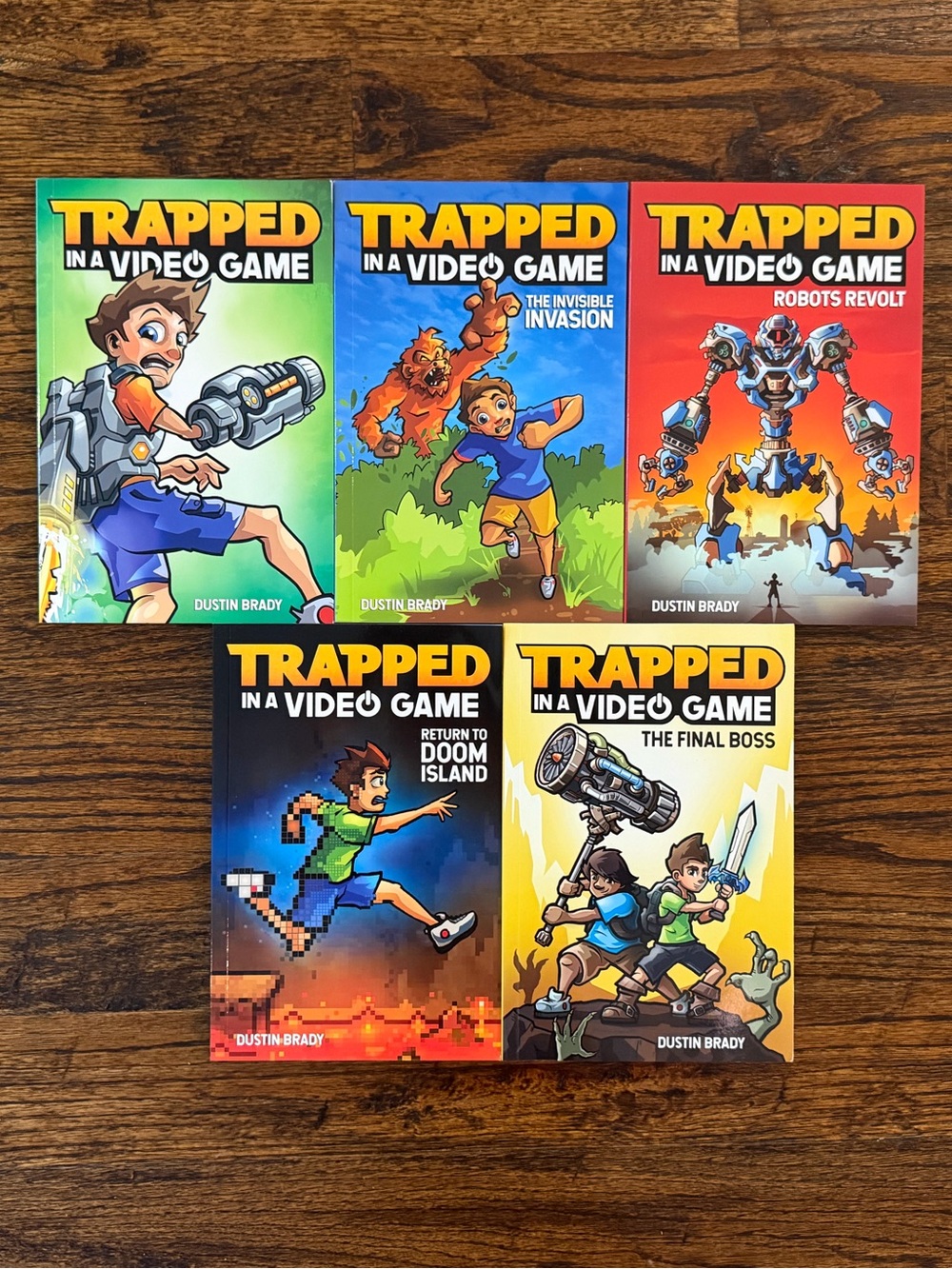 Trapped in a Video Game (5-Book Set) by Dustin Brady.